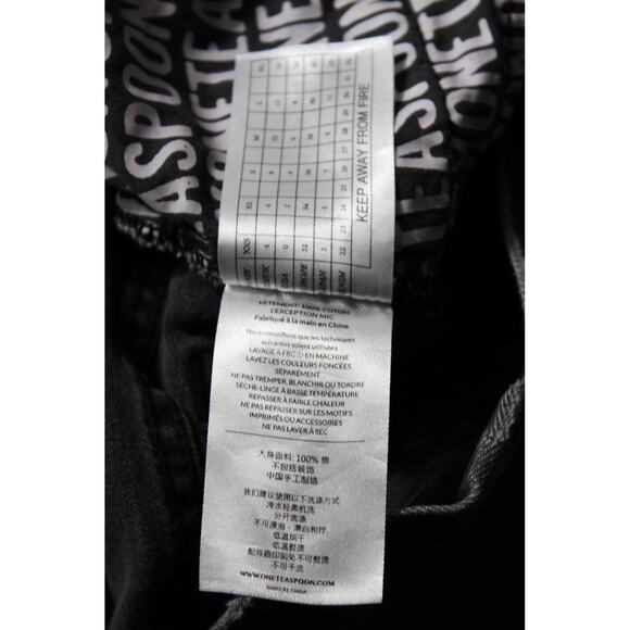 One X Oneteaspoon High Waist Cutoff Roll Cuff Shorts Black Cutout Waist Size 25 - Picture 8 of 12